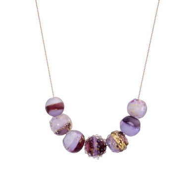Unique Glass Beads Statement Necklace