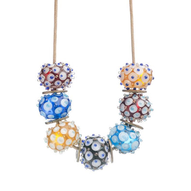 Dotted Glass Beads Necklace