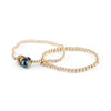 Set of 2 Gold-Filled Friendship Bracelets with a Glass Bead
