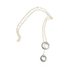 Glass Rings Lariat Necklace